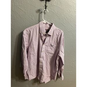 Vineyard Vines Murray Shirt Purple White‎ Plaid Size Large long sleeve sleeve